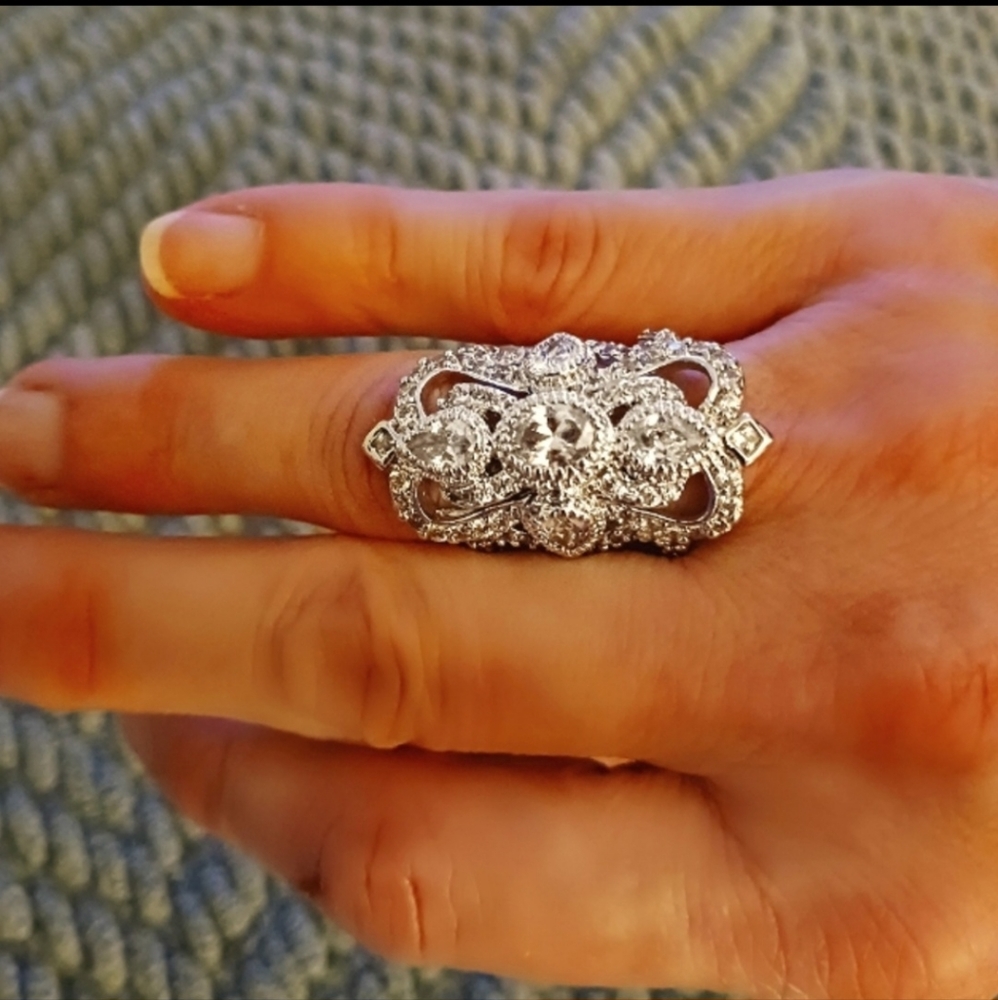 NIB! Bella Luce JTV Sterling Silver Ring 6